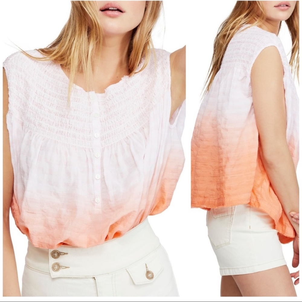 Free People Little Bit of Something Ombre Top